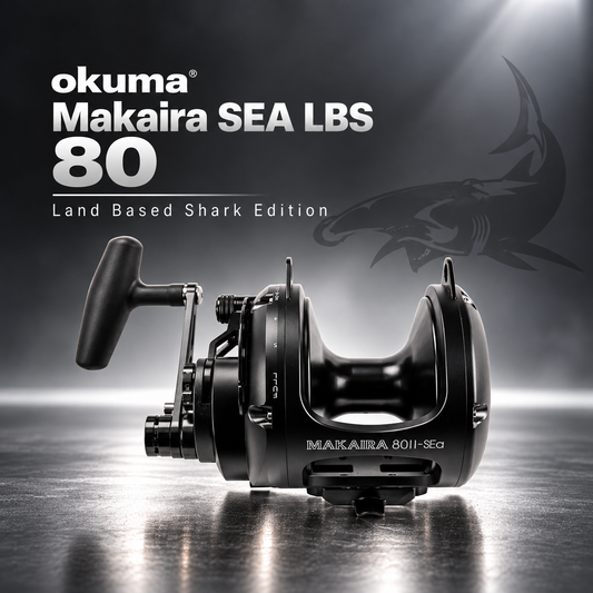 Okuma Makaira LBS 80 — land-based shark fishing reel by Okuma