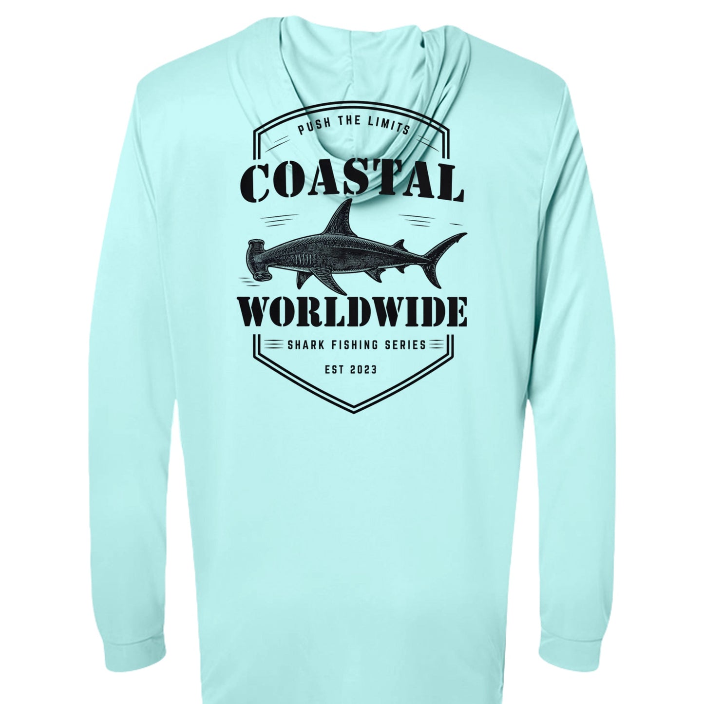 Shark Series Fishing Performance Hooded (Black Ink)