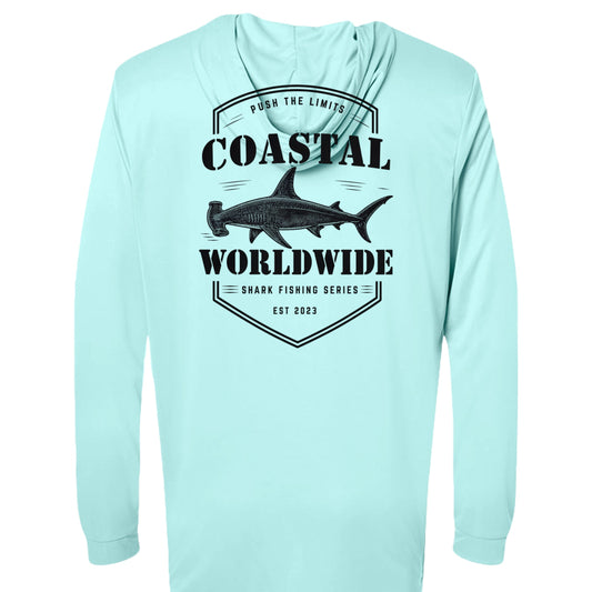 Shark Series Fishing Performance Hooded (Black Ink)