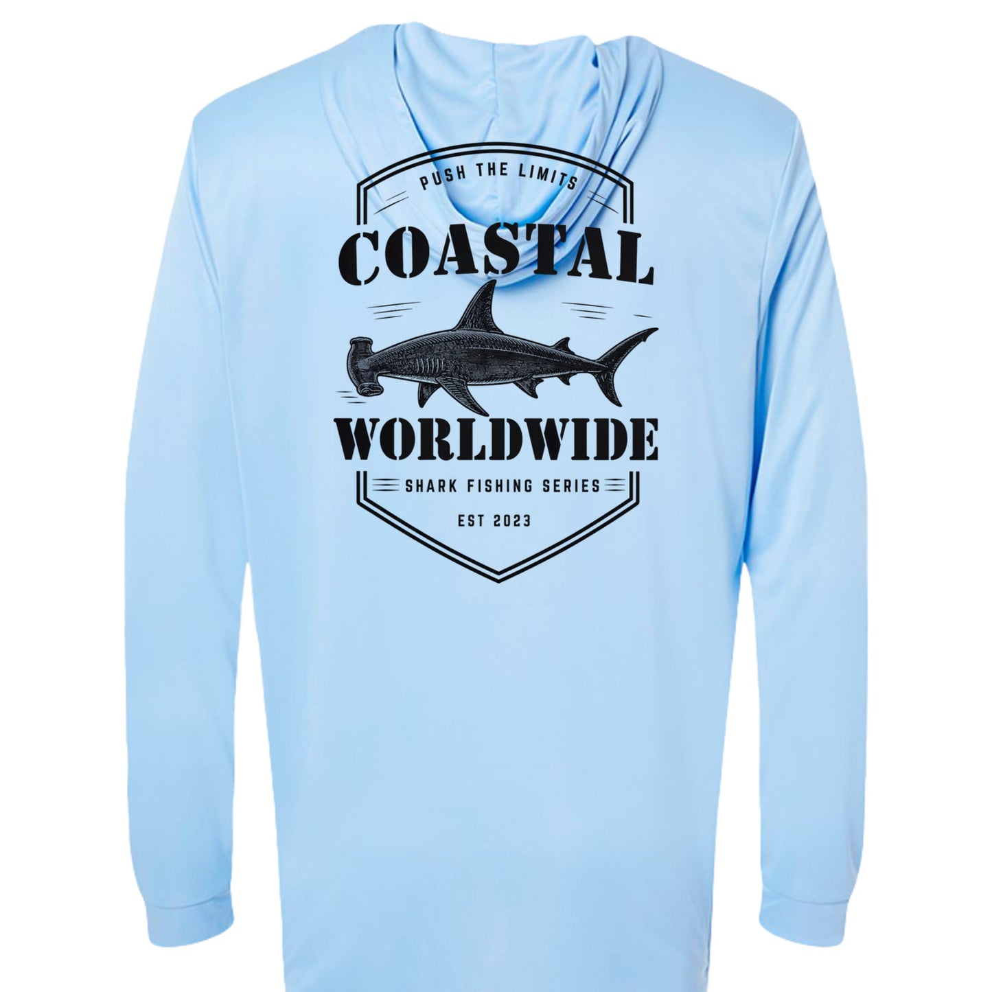 Shark Series Fishing Performance Hooded (Black Ink)