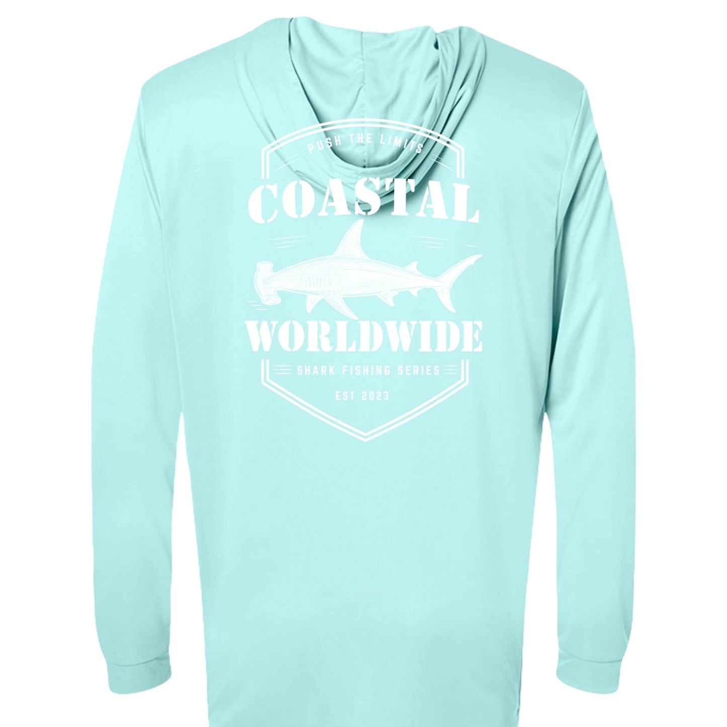 Shark Series Fishing Performance Hooded (White Ink)