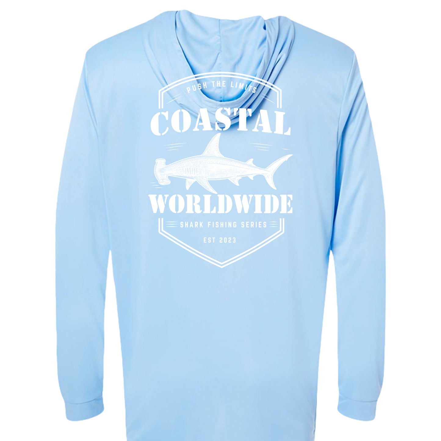 Shark Series Fishing Performance Hooded (White Ink)