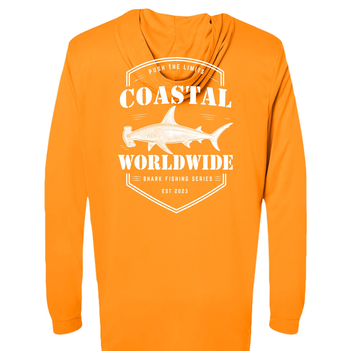 Shark Series Fishing Performance Hooded (White Ink)