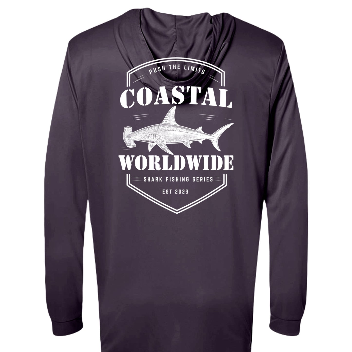 Shark Series Fishing Performance Hooded (White Ink)