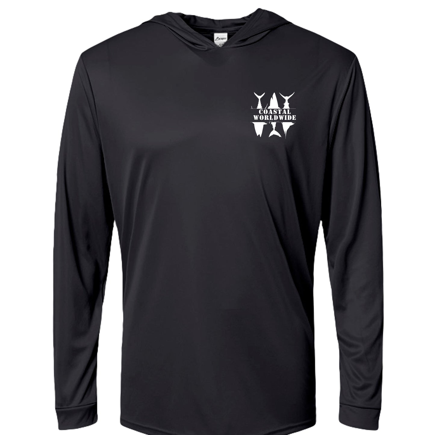 Shark Series Fishing Performance Hooded (White Ink)
