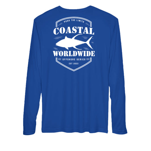 Youth Tuna Series Performance Fishing (White Ink)