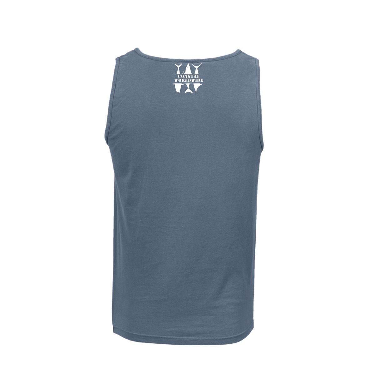 CWW Series Comfort Tank in Blue Jean, back view