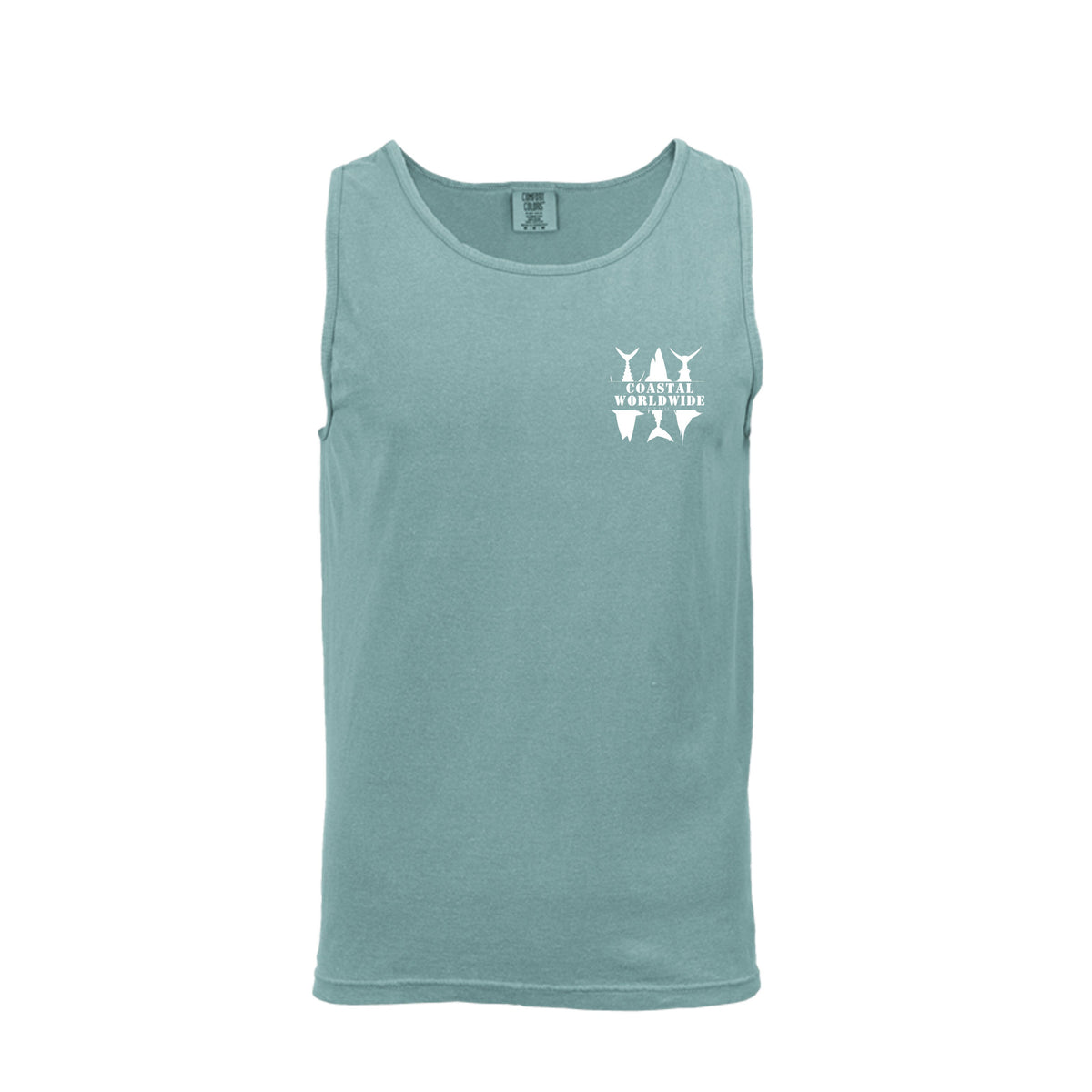 Shark Series Comfort Tank in Seafoam, front view