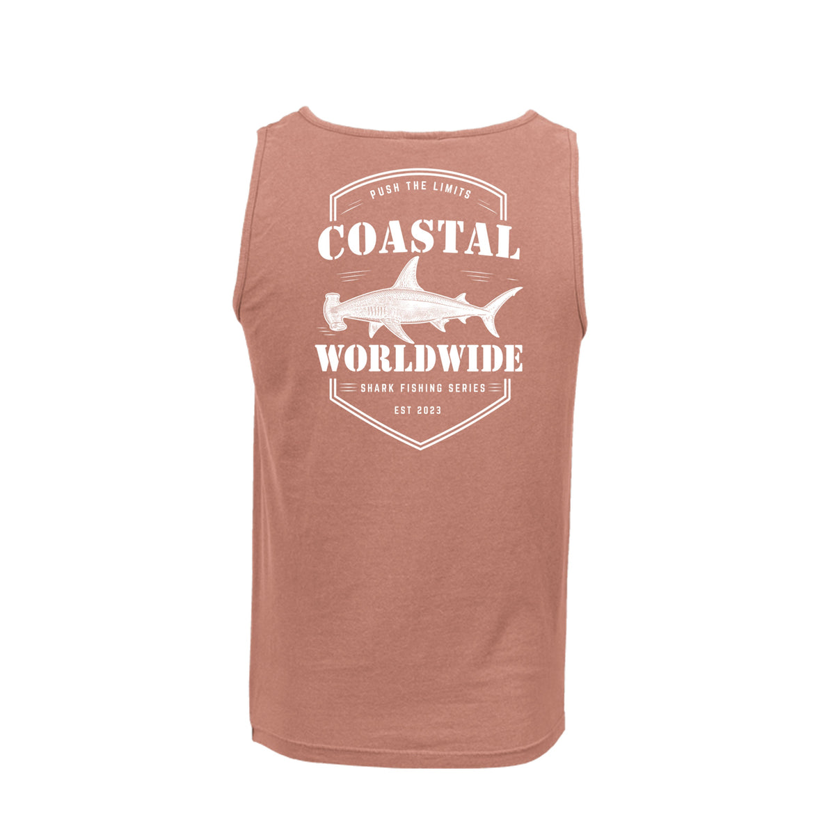 Shark Series Comfort Tank in Terracotta, back view